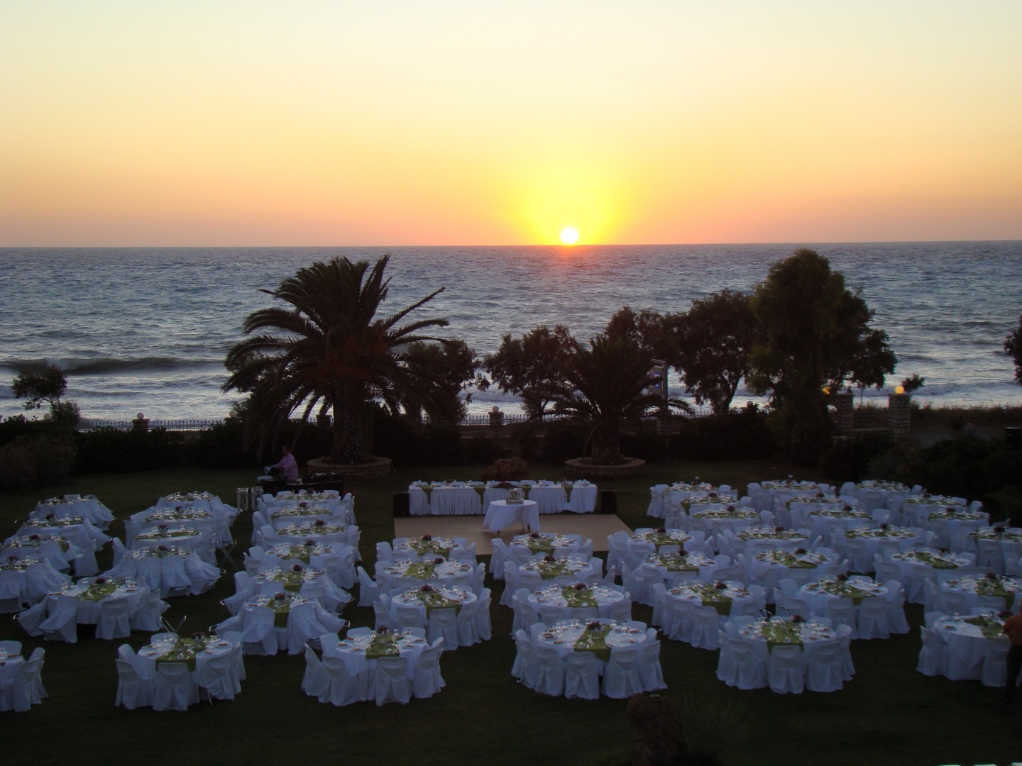 Wedding in greece at Irida Resort Suites sunset