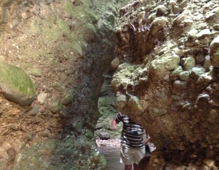 Peristeria Gorge with stalagmites