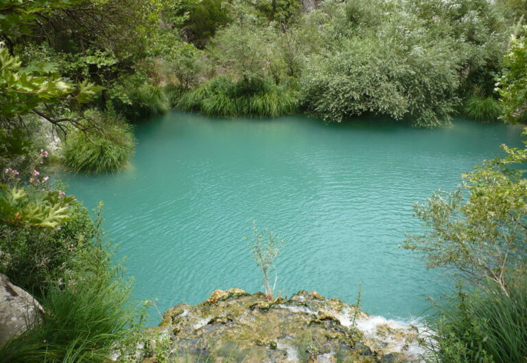 Polylimnio Lakes and waterfalls