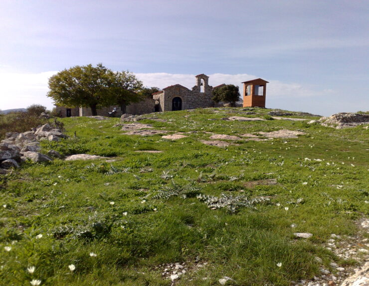 Panagias Moni at the top of Mt.Voulkano