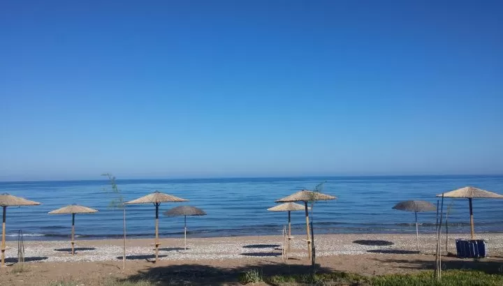 beach at Irida Resort Suites