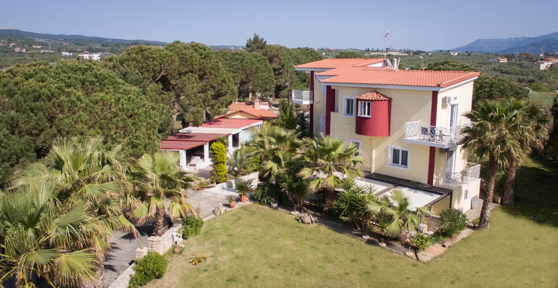 Aerial View of Irida Resort Suites